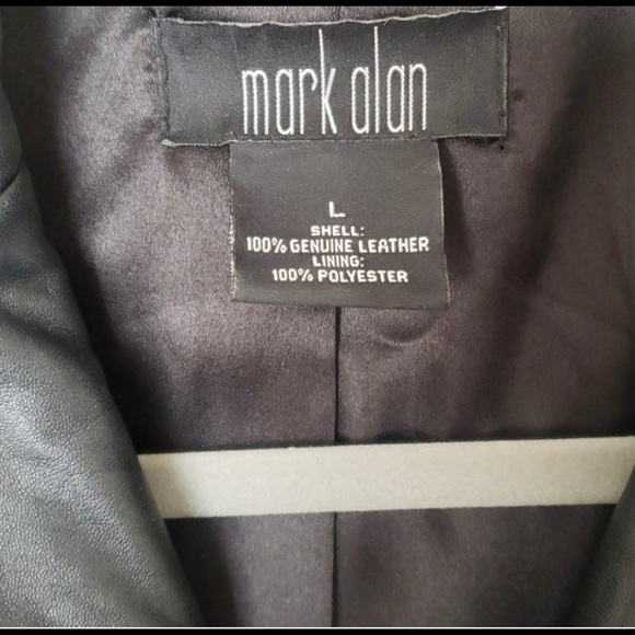 Genuine Leather Mark Alan Black Jacket. Size L - Picture 2 of 15